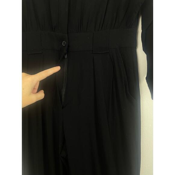 IRO mimolo black jumpsuit long sleeve size 36 or 4 - Picture 6 of 8